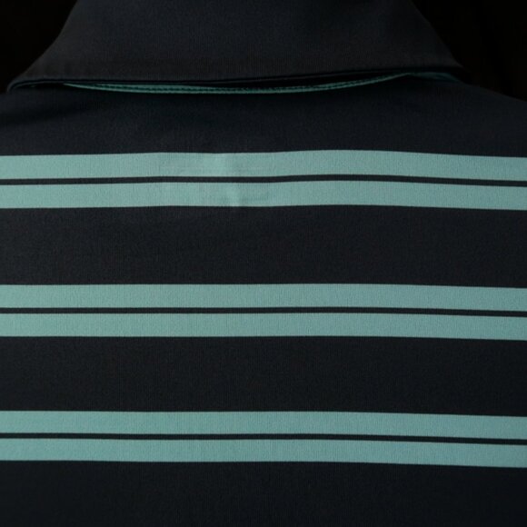 Under Armour HeatGear Blue Pelican Striped Polo (L) OMG! 😎 - Picture 7 of 9